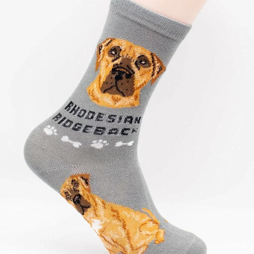 Rhodesian Ridgeback Dog Socks 2 Pairs Hunting Foozys Canine Puppy Cute Dogs